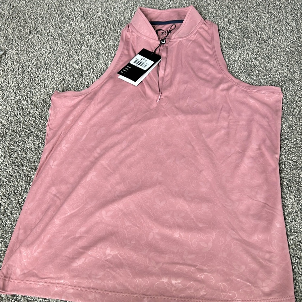 NWT Zyia Mauve Set Match Zippered Tank